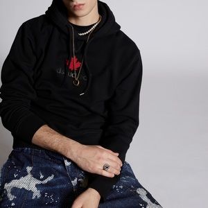 Dsquared Maple Leaf Hoodie Sweatshirt